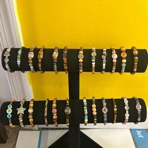 handmade bracelets Price range may very depends on the type of gemstone used